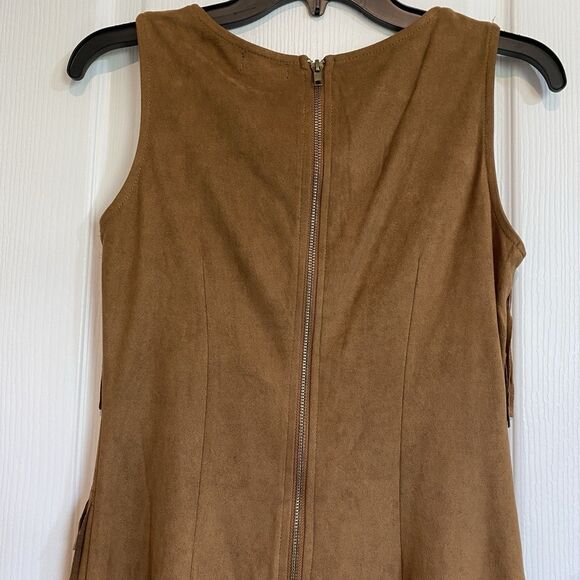 Southern Fringe Tiered Mini Dress Sz Small Hippie Tribe Cowgirl Halloween - Picture 5 of 8